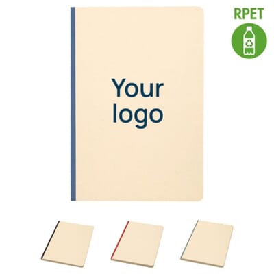 Blocco note A5 con copertina morbida in RPET LILIANA
