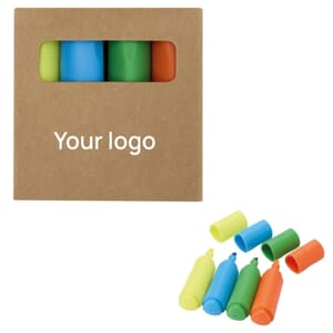 Set di evidenziatori in plastica riciclata MINI