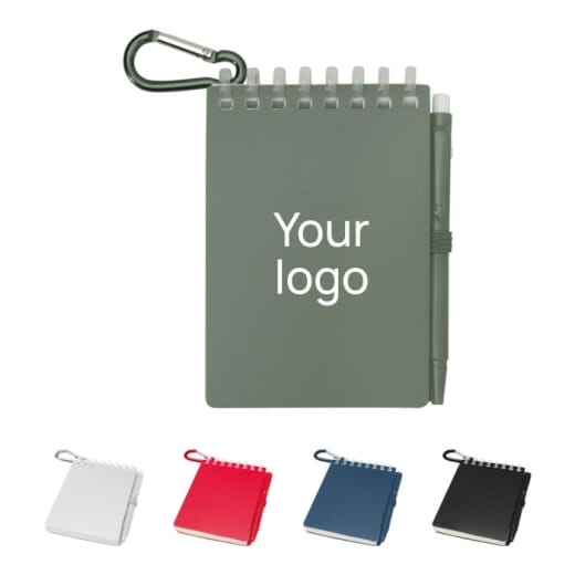 Blocco note con penna e moschettone LIG MIN