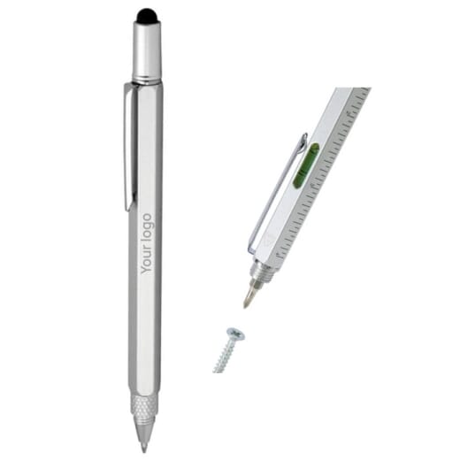 Penna multifunzione in alluminio riciclato DORA