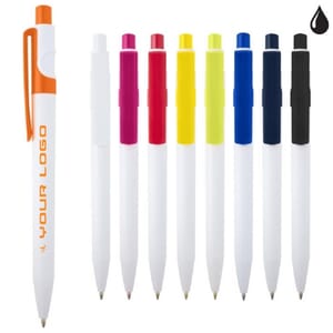 Penna a sfera in plastica riciclata UNICA BLACK