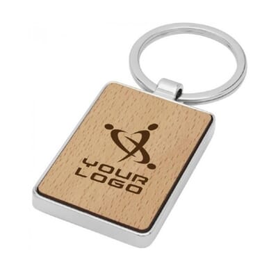 Portachiavi rettangolare in legno di faggio MAURO