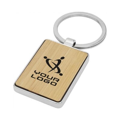 Portachiavi rettangolare in bambù NETA