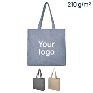 Tote bag in tessuto riciclato con soffietto PHEEBS