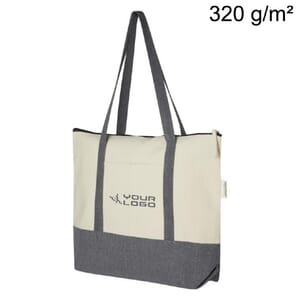 Tote bag in cotone riciclato REPOSE 320 g/m²