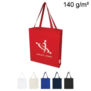 Tote bag a soffietto in cotone riciclato MADRAS