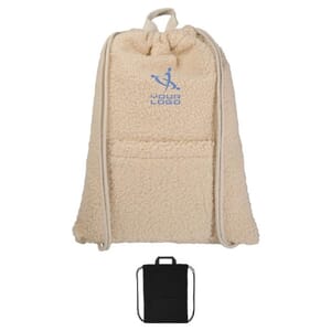 Zaino con cordoncino in sherpa riciclato BEAR