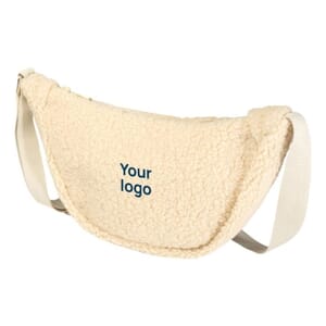 Borsa a tracolla in sherpa riciclato BEAR