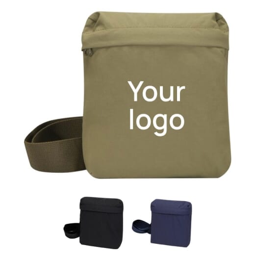 Borsa a tracolla in nylon riciclato ARCA