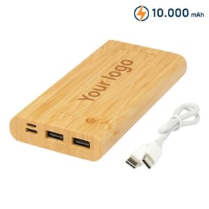 Powerbank in bambù DA 10.000 TULDA