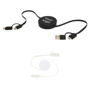 Cavo retrattile 5-in-1 in plastica riciclata CITALA