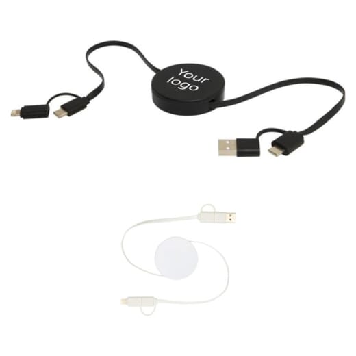 Cavo retrattile 5-in-1 in plastica riciclata CITALA