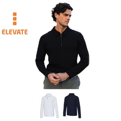 Polo unisex con mezza zip ZEUS