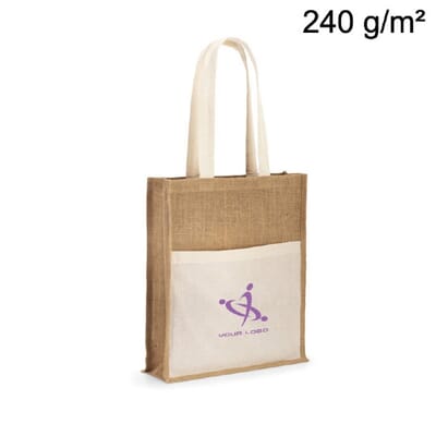 Borsa in juta con tasca BRAGA