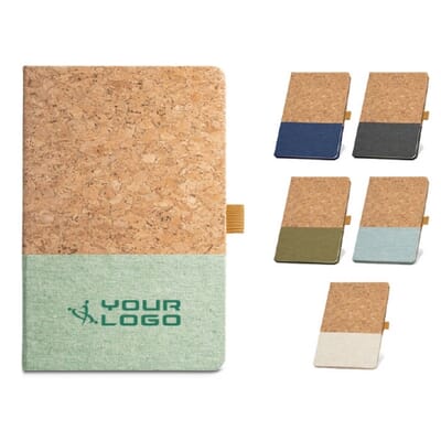 Block notes A5 in sughero e lino KLEE