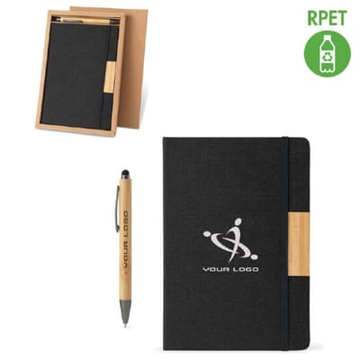 Set con blocco note A5 e penna HOMERO
