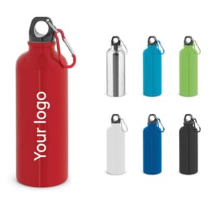Borraccia in acciaio con moschettone KELCE 550 ml