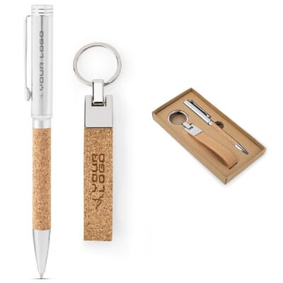 Set regalo penna e portachiavi EVANS