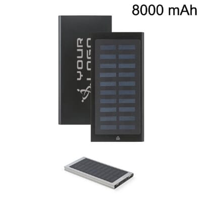 Power bank solare in alluminio CLERK