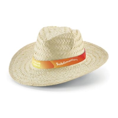 Cappello in paglia naturale EDWARD RIB