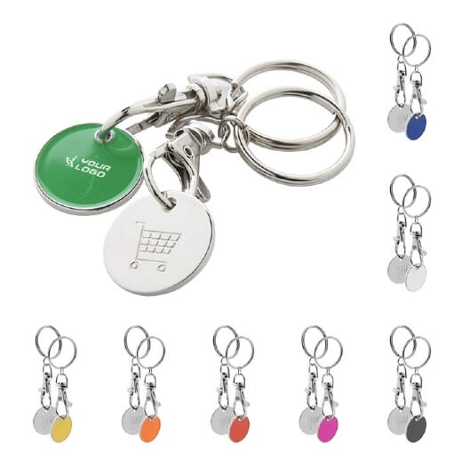 Portachiavi con logo EUROCOIN con gettone