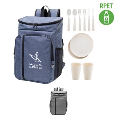 Zaino termico in RPET da picnic DUONIC