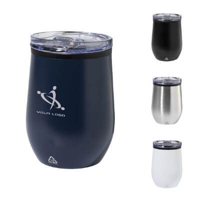 Bicchiere termico in acciaio riciclato POPPY - 350 ml