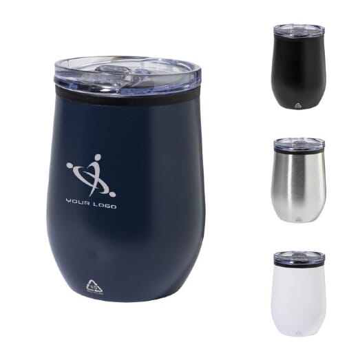 Bicchiere termico in acciaio riciclato POPPY - 350 ml