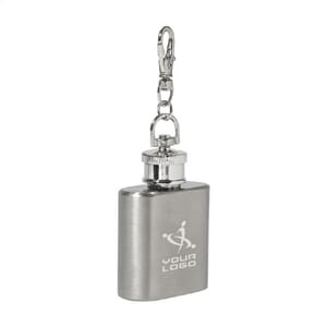 Portachiavi con fiaschetta in acciaio riciclato BERING