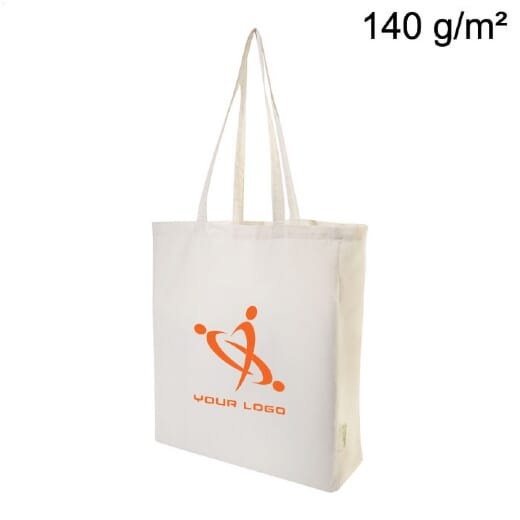 Shopper con soffietto in cotone riciclato GUSPEX