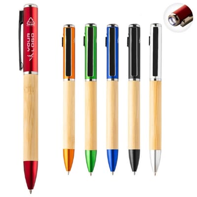 Penna a sfera con torcia led PENBOO
