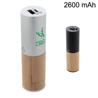 Power bank in alluminio riciclato RALUBO TUBE