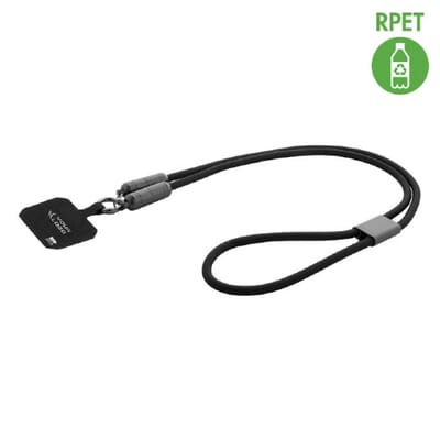 Lanyard in RPET con cavo di ricarica FASTLY