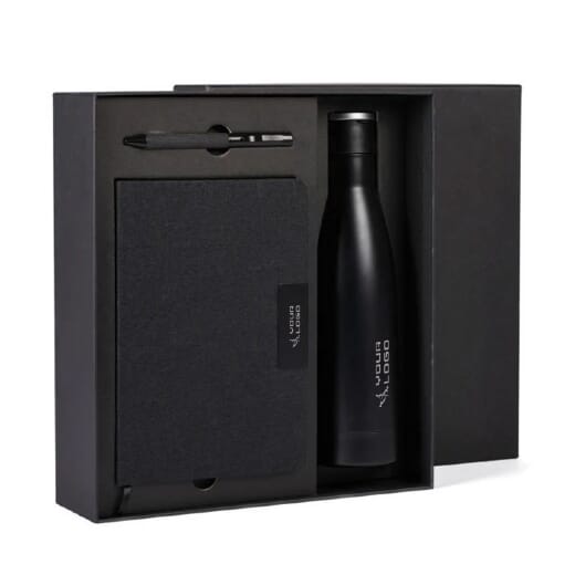 Set regalo borraccia quaderno e penna MIKY