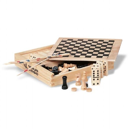 Set giochi 4in1 in legno TRIKES