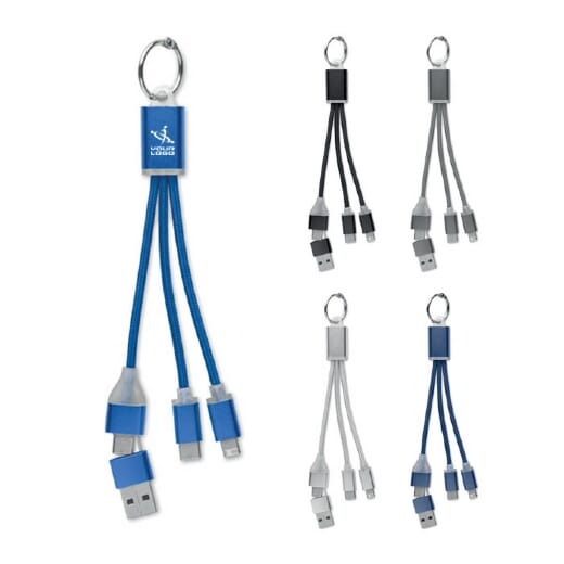 Portachiavi cavo 4 in 1 BLUE