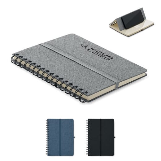 Notebook A5 con supporto telefono STRATA