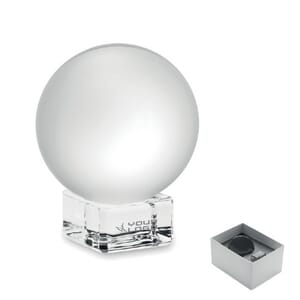 Fermacarte con sfera in vetro GLASSWARD