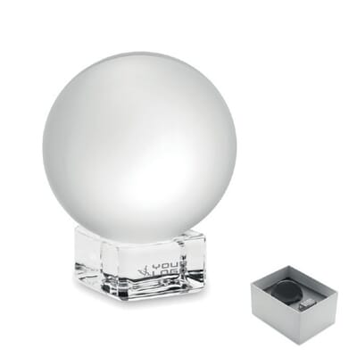 Fermacarte con sfera in vetro GLASSWARD