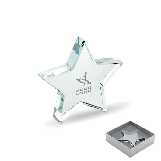 Fermacarte in vetro STARWARD