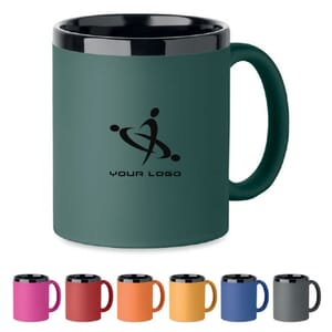 Tazza con rivestimento soft touch RUBY - 300 ml
