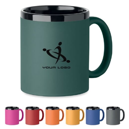 Tazza con rivestimento soft touch RUBY - 300 ml