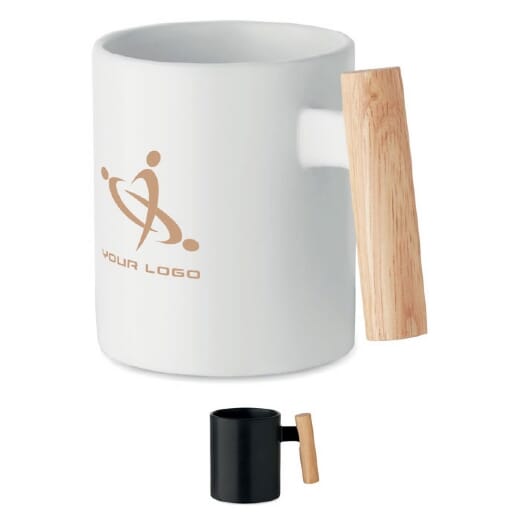 Tazza con manico in legno CRENATE - 320 ml