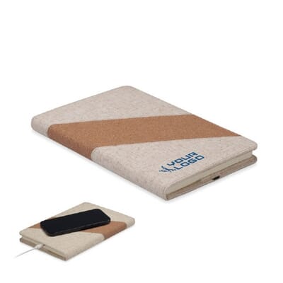 Notebook A5 con caricatore wireless CORTONA