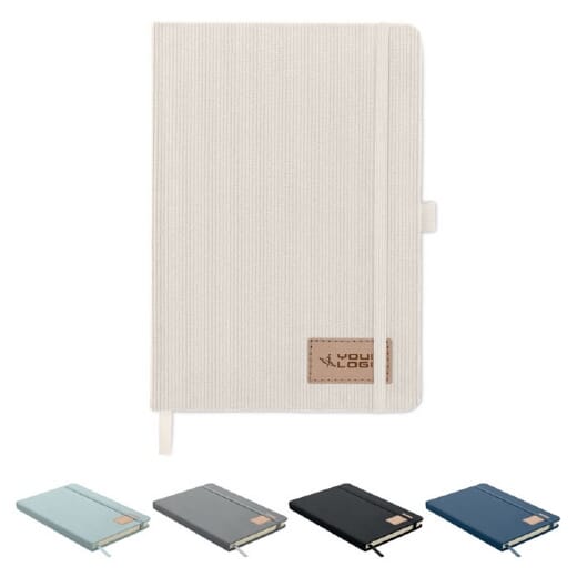 Notebook A5 con copertina in velluto CORDI NOTE