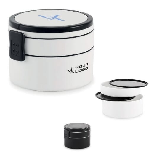 Porta pranzo rotondo a due livelli ENSALA