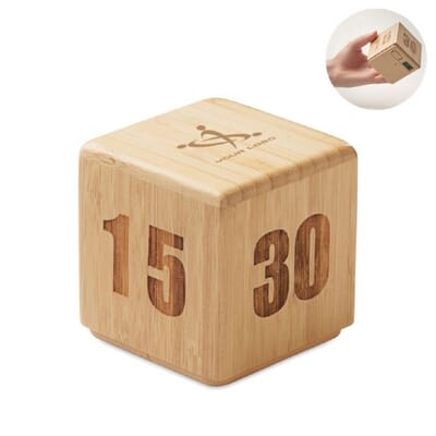Timer in bambù personalizzabile CURT