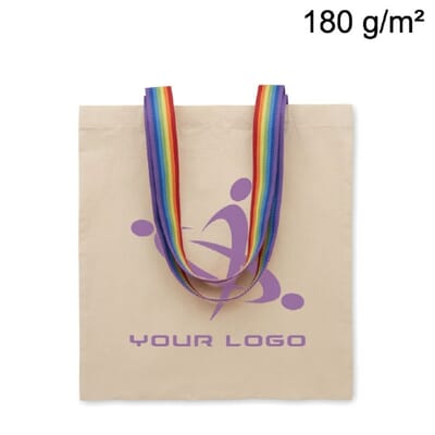 Shopper con manici arcobaleno AURORA