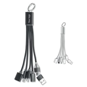 Portachiavi con cavo 5 in 1 HUBLUE