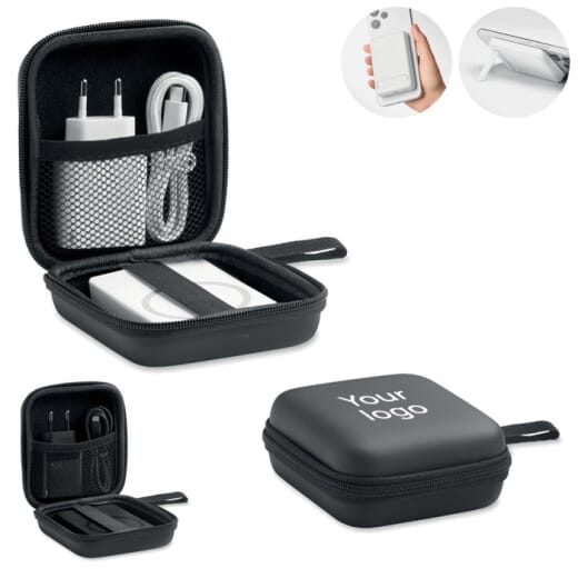 Set da viaggio con powerbank magnetica ATLAS
